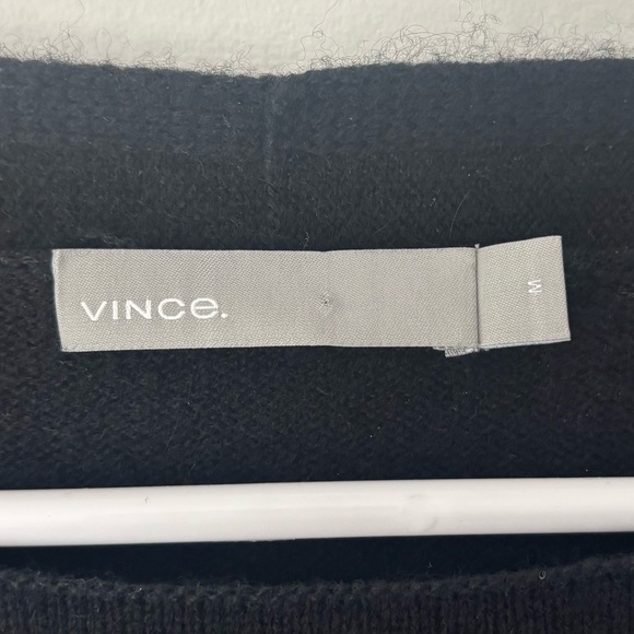 Vince Black Cashmere Wool Sweater Dress Tunic Long Sleeve Mini Knit Luxury - Picture 3 of 12